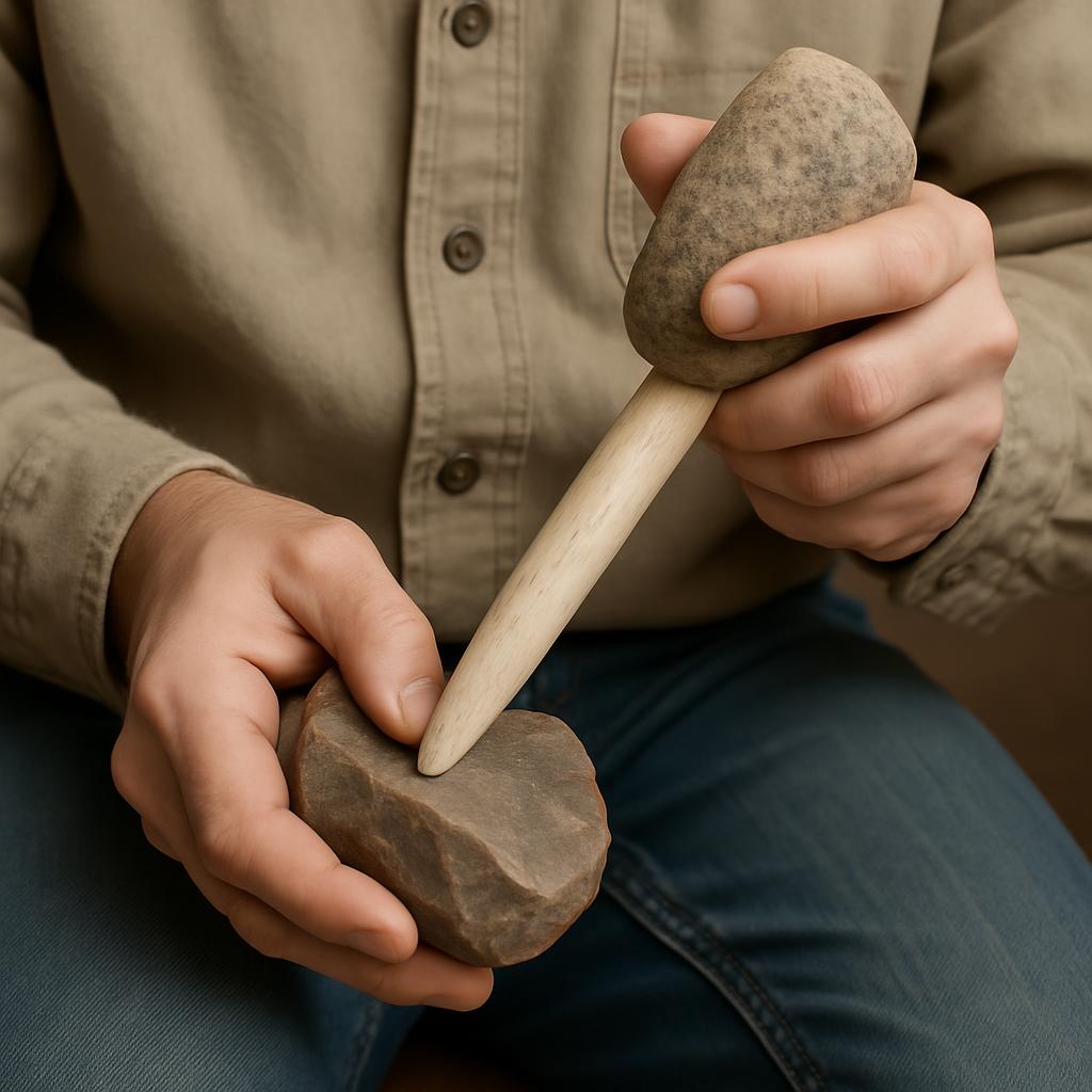 Indirect percussion technique
