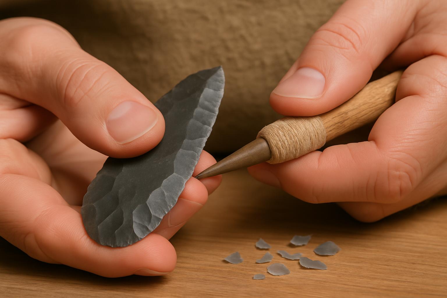 Stone tool maintenance