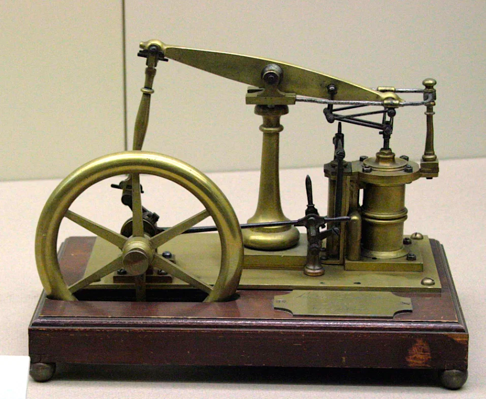 Watt rotary steam engine model